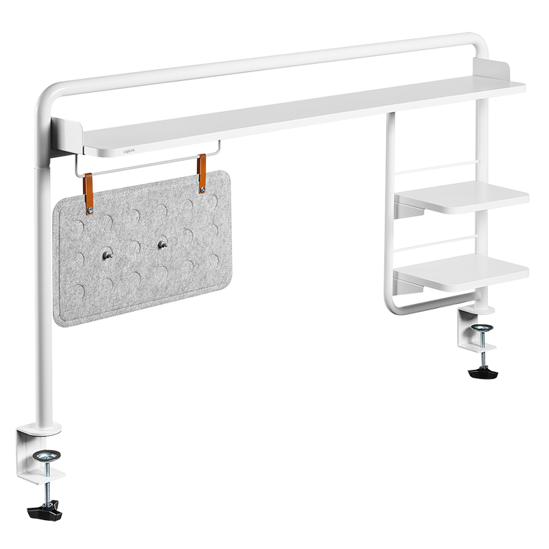 Logilink EO0047 Befogható asztali tálca, 1295 x 218 x 757 mm, fehér