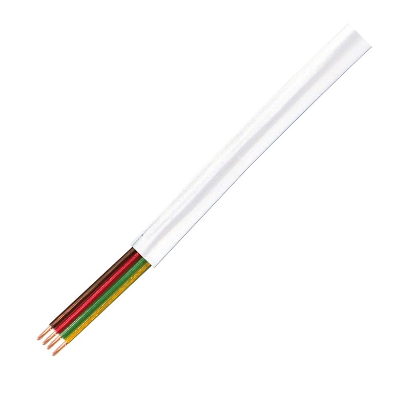 Logilink CM04W Telefon kábel, lapos, 4 eres, CCA, 6x 0,12 mm, 100 m