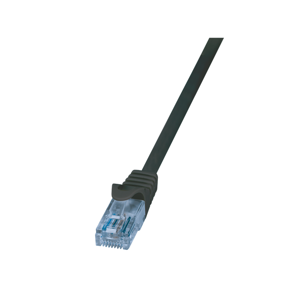 Logilink CP3073U Patch kábel Econline, Cat.6A, U/UTP, fekete, 5 m