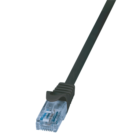 Logilink CP3073U Patch kábel Econline, Cat.6A, U/UTP, fekete, 5 m