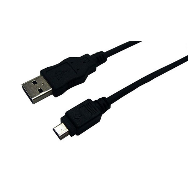 Logilink CU0015 USB 2.0 kábel, USB-A/M - Mini-USB/M, fekete, 3 m