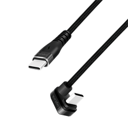 Logilink CU0194 USB 2.0 Type-C kábel, C/M 180 fok - USB-C/M, alu, fekete, 3 m