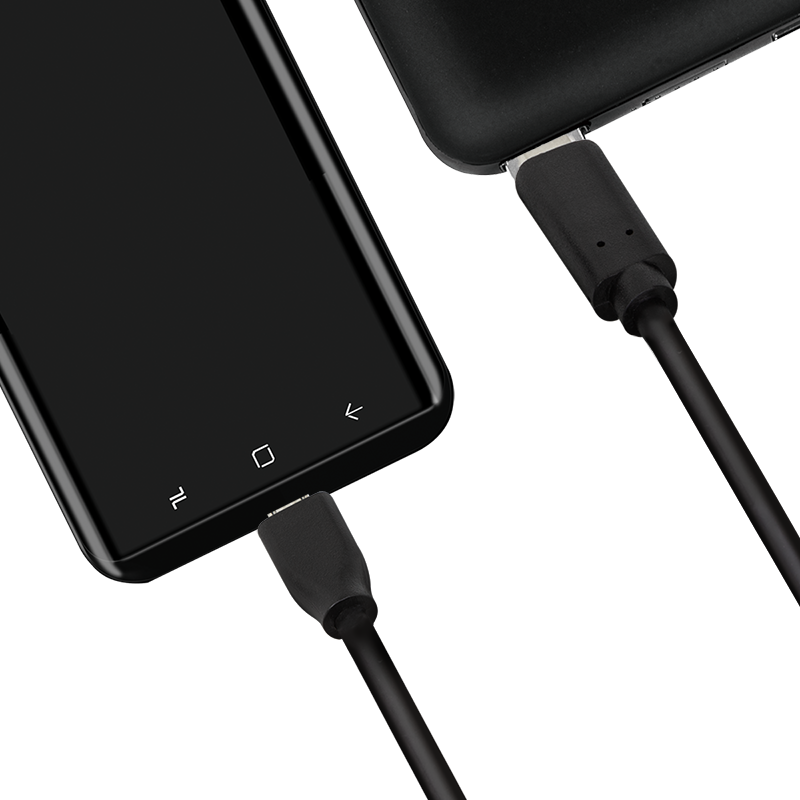 Logilink CU0196 USB-C  adat és töltőkábel USB-C  apa és Micro USB apa között 0,5 m