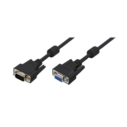 Logilink CV0004 VGA kábel, HD15/M   HD15/F, 1080p, 2x ferrit, 1,8 m