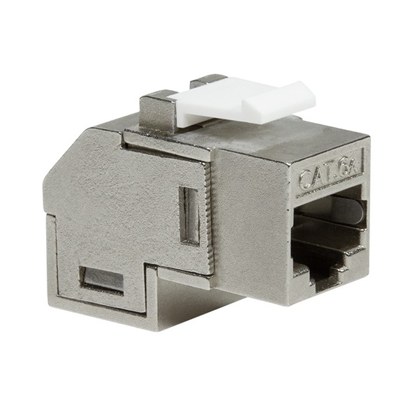 Logilink NK4025 Cat.6A Keystone Inline csatlakozó, STP, 90 -ban hajlított, fém