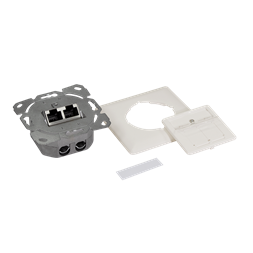 Logilink NP0128 Cat.6A fali aljzat 2xRJ45 STP, függőleges, tiszta fehér