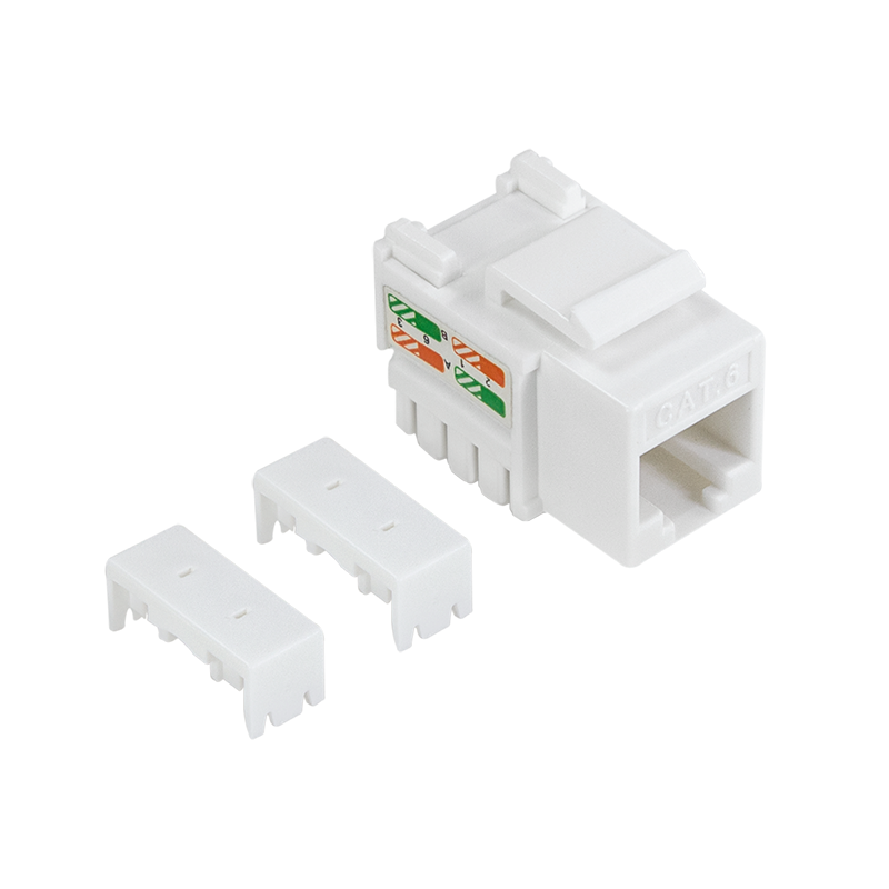 Logilink NK4056 Cat.6 Keystone jack UTP, 90 -os IDC, 10 db