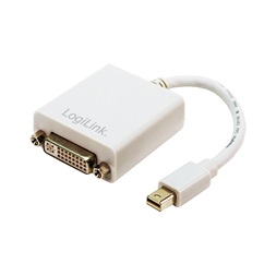 Logilink CV0037 DisplayPort adapter, mDP/M-DVI/F, 1080p, fehér, 0,1 m