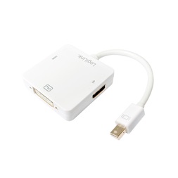 Logilink CV0045A DisplayPort adapter, mDP/M HDMI+DVI+DP, 4K/30 Hz, 0,15 m