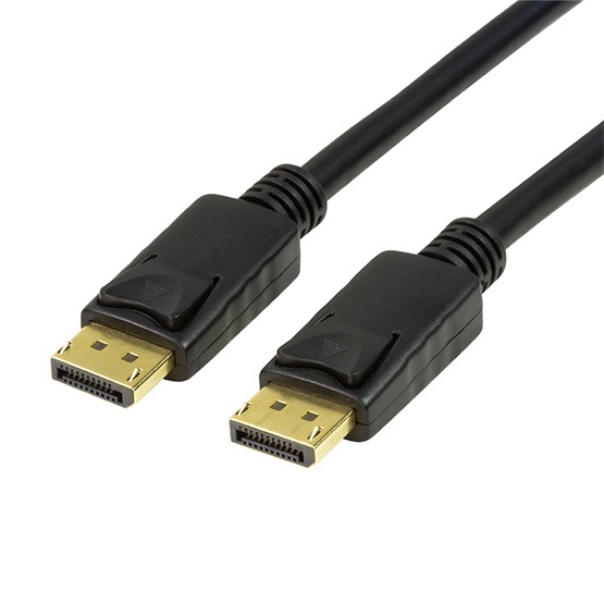 Logilink CV0121 DisplayPort kábel, DP/M-DP/M, 8K/60 Hz, fekete, 3 m