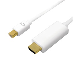 Logilink CV0122 DisplayPort kábel, mDP/M-HDMI-A/M, 4K/30 Hz, 1 m