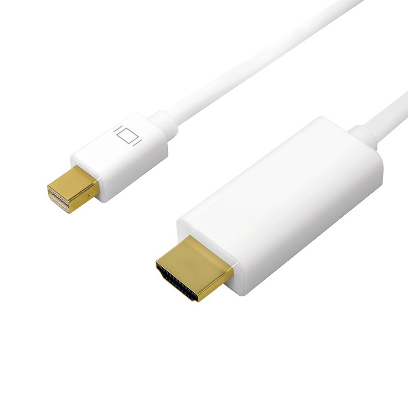 Logilink CV0125 DisplayPort kábel, mDP/M-HDMI-A/M, 4K/30 Hz, fehér, 5 m