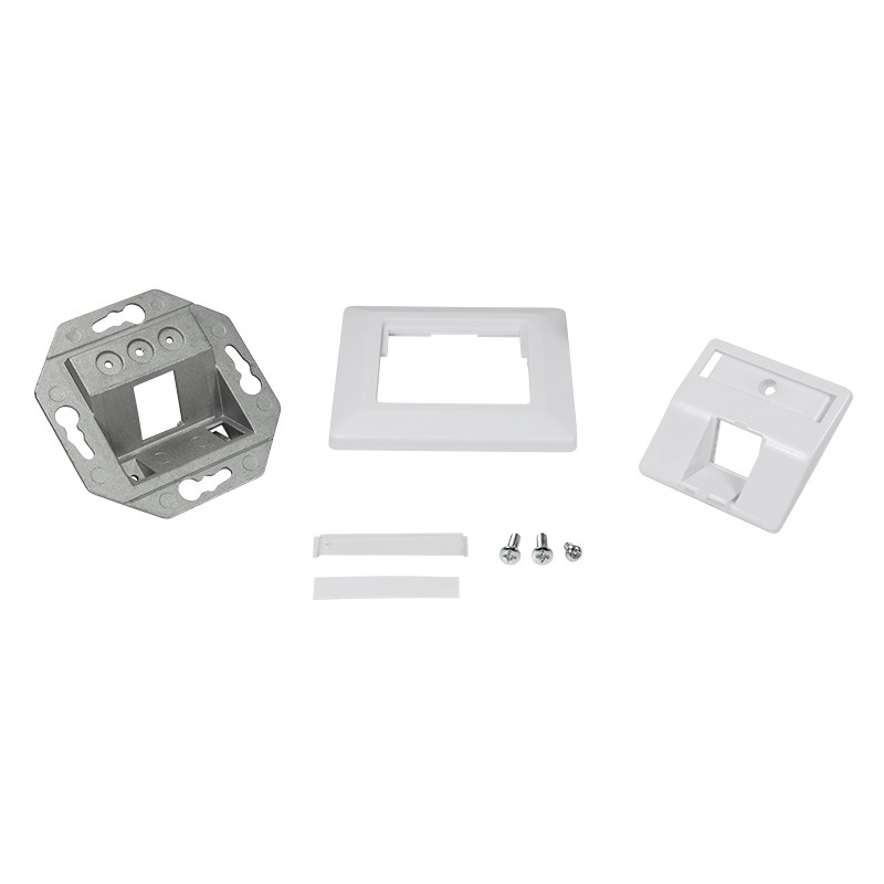Logilink NK4026 Előlap 1 keystone jack csatlakozóhoz, 45 -os kimenet, fehér