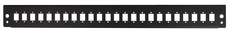 Logilink FB2401B Előlap 24 x LC-Duplex vagy SC-Simplex üvegszálas patch panelhez, fekete