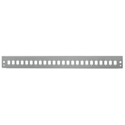 Logilink FB2401G Előlap 24 x LC-Duplex vagy SC-Simplex üvegszálas patch panelhez, világosszürke