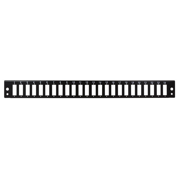 Logilink FB2402B Előlap 24 x SC-Duplex vagy LC-Quad száloptikai patch panelhez, fekete