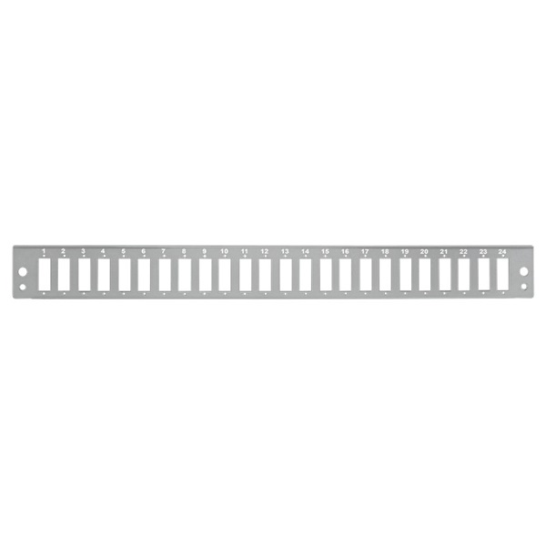 Logilink FB2402G Előlap 24 x SC-Duplex vagy LC-Quad száloptikai patch panelhez, világosszürke