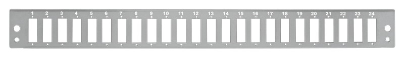 Logilink FB2402G Előlap 24 x SC-Duplex vagy LC-Quad száloptikai patch panelhez, világosszürke