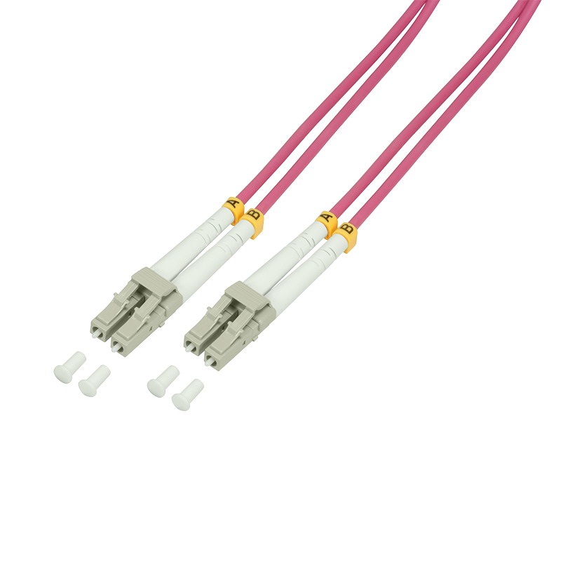 Logilink FP4LC44 Fiber duplex patch kábel, OM4, 50/125 , LC-LC, lila, 200 m