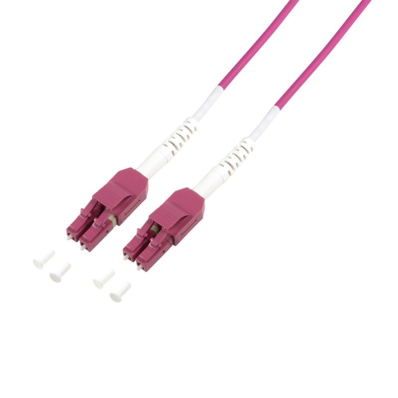 Logilink FP4UB15 Fiber duplex patch kábel, OM4, 50/125 , Uniboot LC-LC, lila, 15 m