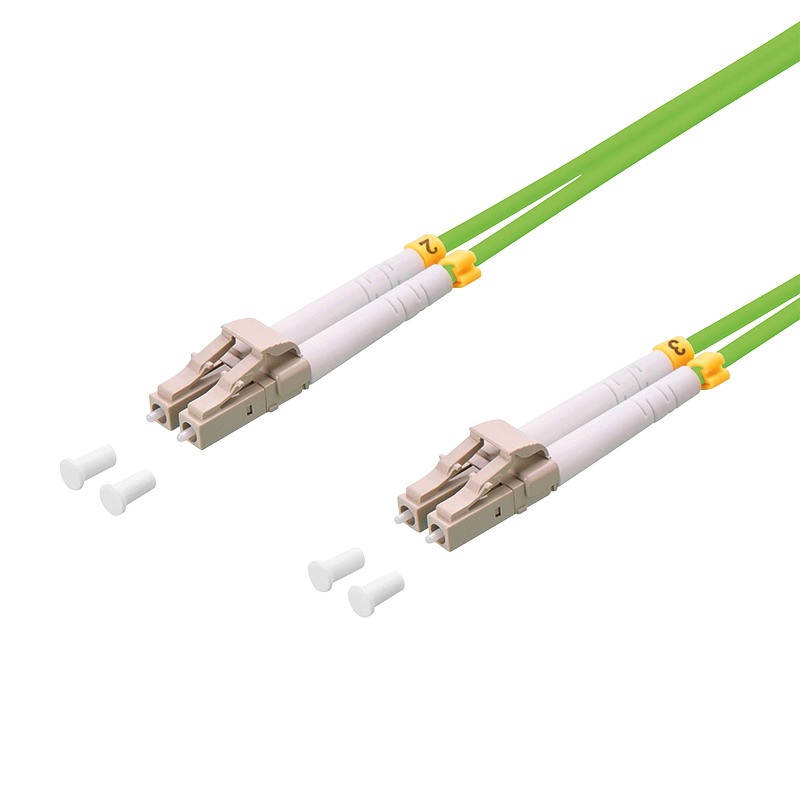 Logilink FP5LC01 Fiber duplex patch kábel, OM5, 50/125 , LC-LC, lime zöld, 1 m