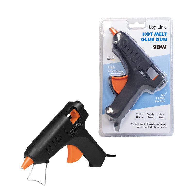 Logilink WZ0051 Forró ragasztópisztoly, 20 W, fekete