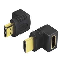 Logilink AH0007 HDMI adapter, A/M-A/F, 90 -os szögben, rövid, 4K/30 Hz
