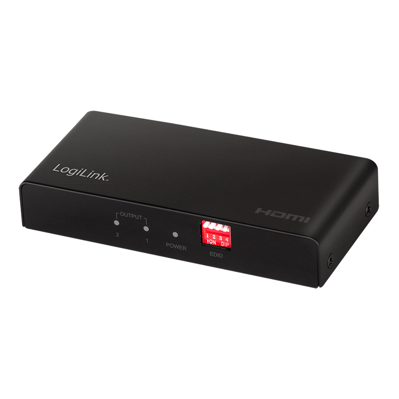 Logilink HD0033 HDMI elosztó 1x2 port, 4K/60 Hz, HDCP, EDID, HDR, CEC