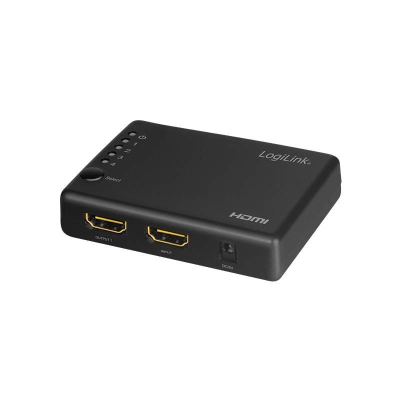 Logilink HD0036 HDMI elosztó 1x4 portos, 4K/30 Hz, HDCP, CEC, vékony