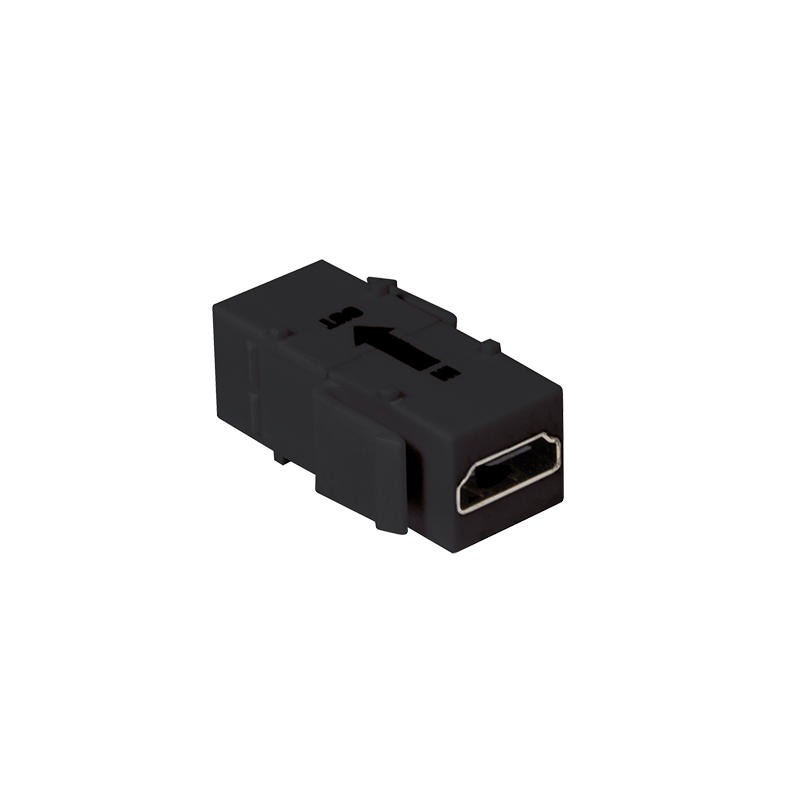 Logilink NK0033 HDMI keystone csatlakozó, A/F HDMI A/F, 4K/30 Hz, fekete