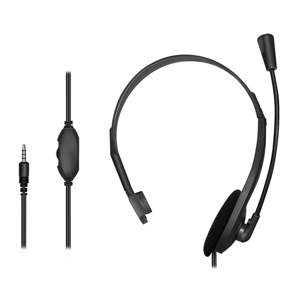 Logilink HS0054 Mono headset, 1x 3,5 mm-es fejhallgató-csatlakozó, mikrofon
