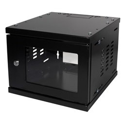 Logilink W06Z33B Hálózati szekrény / fali állvány 10", összeszerelt, fekete