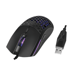 Logilink ID0208 USB játék egér, 800/1600/3200/6400 dpi, fekete