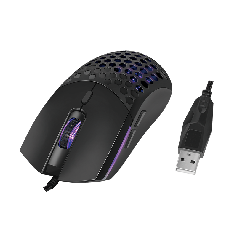 Logilink ID0208 USB játék egér, 800/1600/3200/6400 dpi, fekete