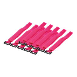 Logilink KAB0016 Vezeték-összekötő szíj szett 10db ,Pink