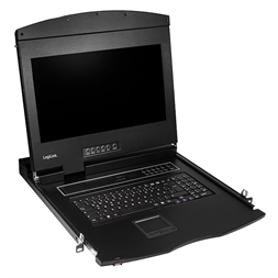 Logilink LC703US KVM-konzol 17"-es képernyővel, HDMI, Full HD, USB-A, PS/2, QWERTY