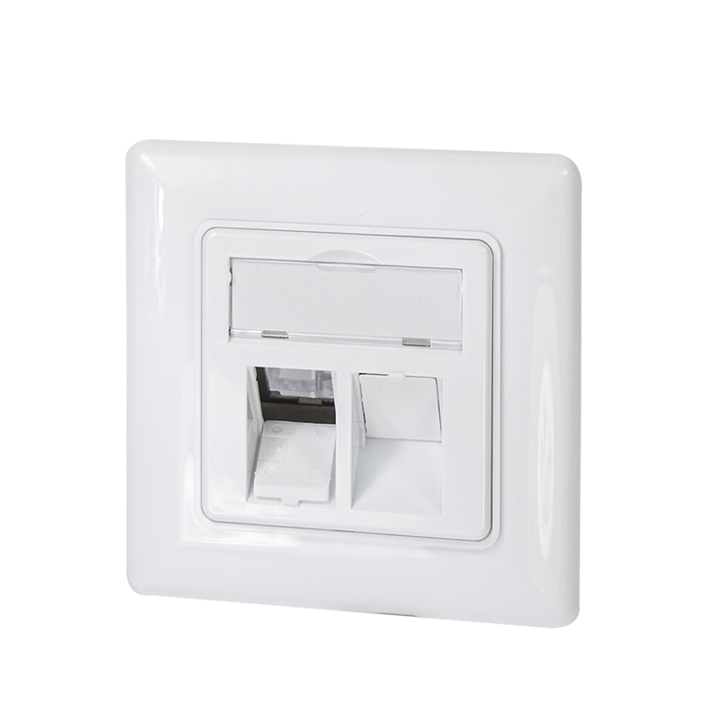 Logilink NK4054 Keystone előlap 2 modulhoz, német típusú, fehér