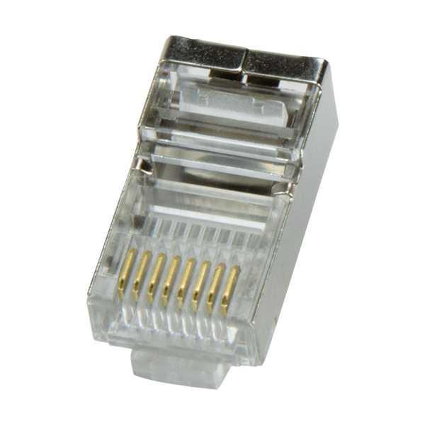 Logilink MP0003 CAT-5 8P8C Moduláris csatlakozó, árnyékolt, aranyozott, 100db