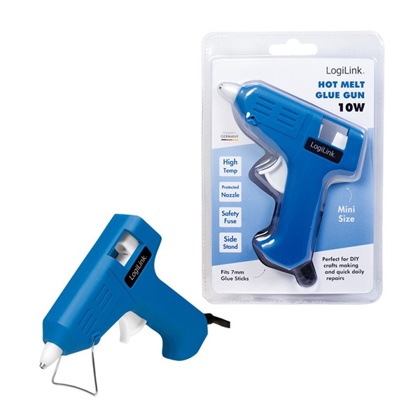 Logilink WZ0050 Mini forróragasztó pisztoly, 10 W, kék