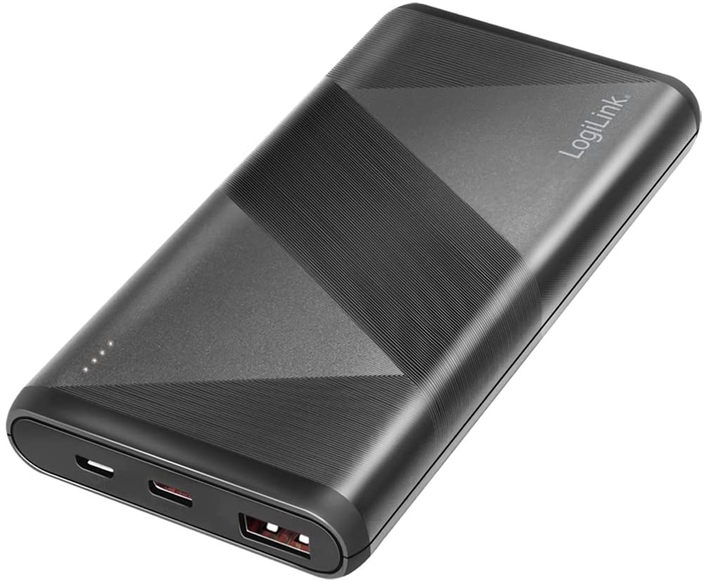 Logilink PA0275 Mobil Power Bank, LiPo, 10.000mAh, PD & QC 18W, fekete