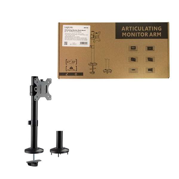 Logilink BP0108 Monitortartó, 17-32", acél