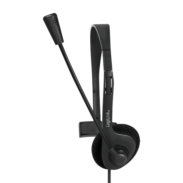 Logilink HS0054 Mono headset, 1x 3,5 mm-es fejhallgató-csatlakozó, mikrofon