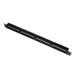 Logilink NP0027 Cat.5e Patch Panel 24 portos árnyékolatlan, 19" rack rögzítés, fekete