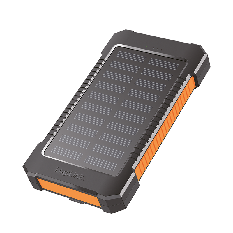 Logilink PA0289 Napelemes power bank 6000 mAh, világítás, 2x USB-A