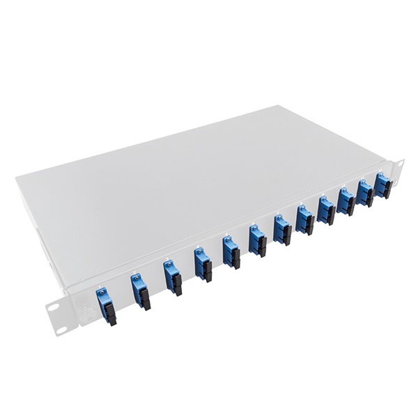 Logilink F12SD2G Optikai kábel elosztó, 19" (ODF) SC-DX 12 P