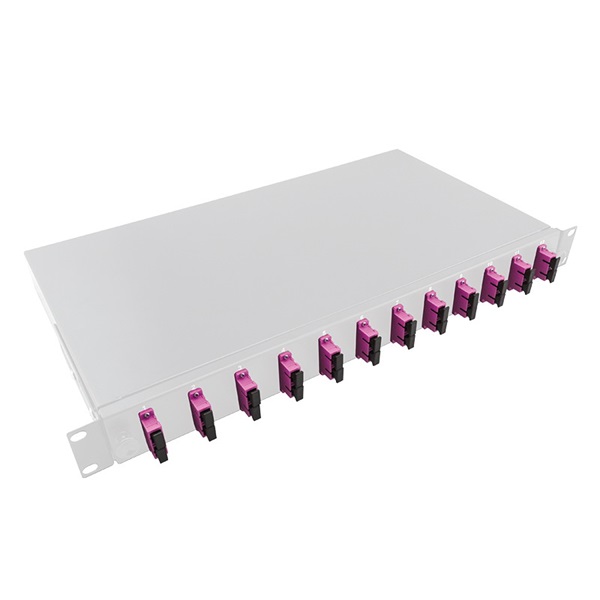 Logilink F12SD4G Optikai kábel elosztó, 19" (ODF) SC-DX 12 P, szürke