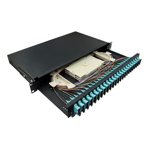Logilink F24SD3B Optikai kábel elosztó, 19" (ODF) SC-DX 24 P, fekete