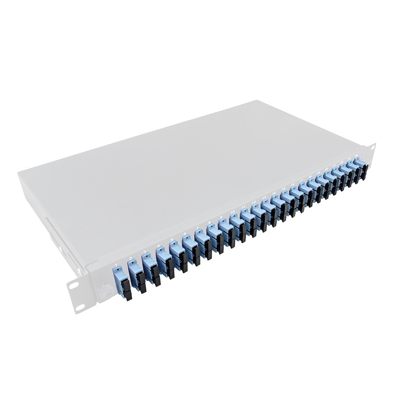 Logilink F24SD2G Optikai kábel elosztó, 19" (ODF) SC-DX 24 P, szürke
