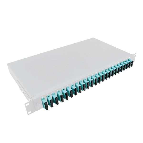 Logilink F24SD3G Optikai kábel elosztó, 19" (ODF) SC-DX 24 P, szürke