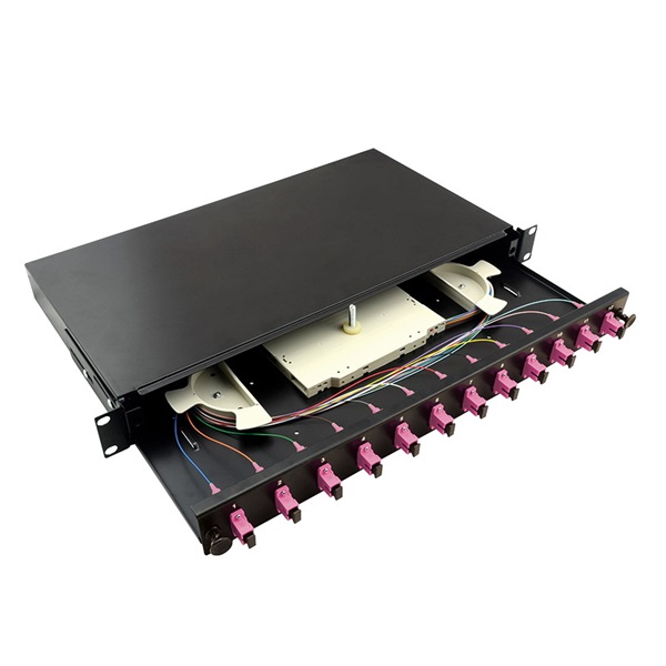 Logilink F12SS4B Optikai kábel elosztó, 19" (ODF) SC-SX 12 P